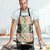 Seamless Pattern Maile and Pikake Lei Apron Squares Maile Leaf - Polynesian Pride