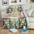 Seamless Pattern Maile and Pikake Lei Blanket Squares Maile Leaf - Polynesian Pride
