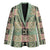 Seamless Pattern Maile and Pikake Lei Blazer Squares Maile Leaf - Polynesian Pride