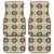 Seamless Pattern Maile and Pikake Lei Car Mats Squares Maile Leaf - Polynesian Pride