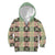 Seamless Pattern Maile and Pikake Lei Kid Hoodie Squares Maile Leaf - Polynesian Pride