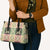 Seamless Pattern Maile and Pikake Lei Leather Bag Squares Maile Leaf - Polynesian Pride