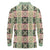 Seamless Pattern Maile and Pikake Lei Long Sleeve Polo Shirt Squares Maile Leaf - Polynesian Pride