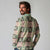 Seamless Pattern Maile and Pikake Lei Long Sleeve Polo Shirt Squares Maile Leaf - Polynesian Pride