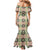 Seamless Pattern Maile and Pikake Lei Mermaid Dress Squares Maile Leaf - Polynesian Pride