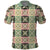 Seamless Pattern Maile and Pikake Lei Polo Shirt Squares Maile Leaf - Polynesian Pride