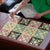 Seamless Pattern Maile and Pikake Lei Puzzle Squares Maile Leaf - Polynesian Pride