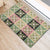 Seamless Pattern Maile and Pikake Lei Rubber Doormat Squares Maile Leaf - Polynesian Pride