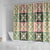 Seamless Pattern Maile and Pikake Lei Shower Curtain Squares Maile Leaf - Polynesian Pride