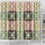 Seamless Pattern Maile and Pikake Lei Shower Curtain Squares Maile Leaf - Polynesian Pride