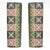 Seamless Pattern Maile and Pikake Lei Skinny Tumbler Squares Maile Leaf - Polynesian Pride