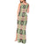 Seamless Pattern Maile and Pikake Lei Tank Maxi Dress Squares Maile Leaf - Polynesian Pride