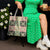 Seamless Pattern Maile and Pikake Lei Tote Bag Squares Maile Leaf - Polynesian Pride