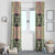 Seamless Pattern Maile and Pikake Lei Window Curtain Squares Maile Leaf - Polynesian Pride