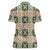 Seamless Pattern Maile and Pikake Lei Women Polo Shirt Squares Maile Leaf - Polynesian Pride