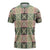 Seamless Pattern Maile and Pikake Lei Zipper Polo Shirt Squares Maile Leaf - Polynesian Pride