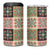 Seamless Pattern Pikake Lei 4 in 1 Can Cooler Tumbler Floral Squares Pikake - Polynesian Pride