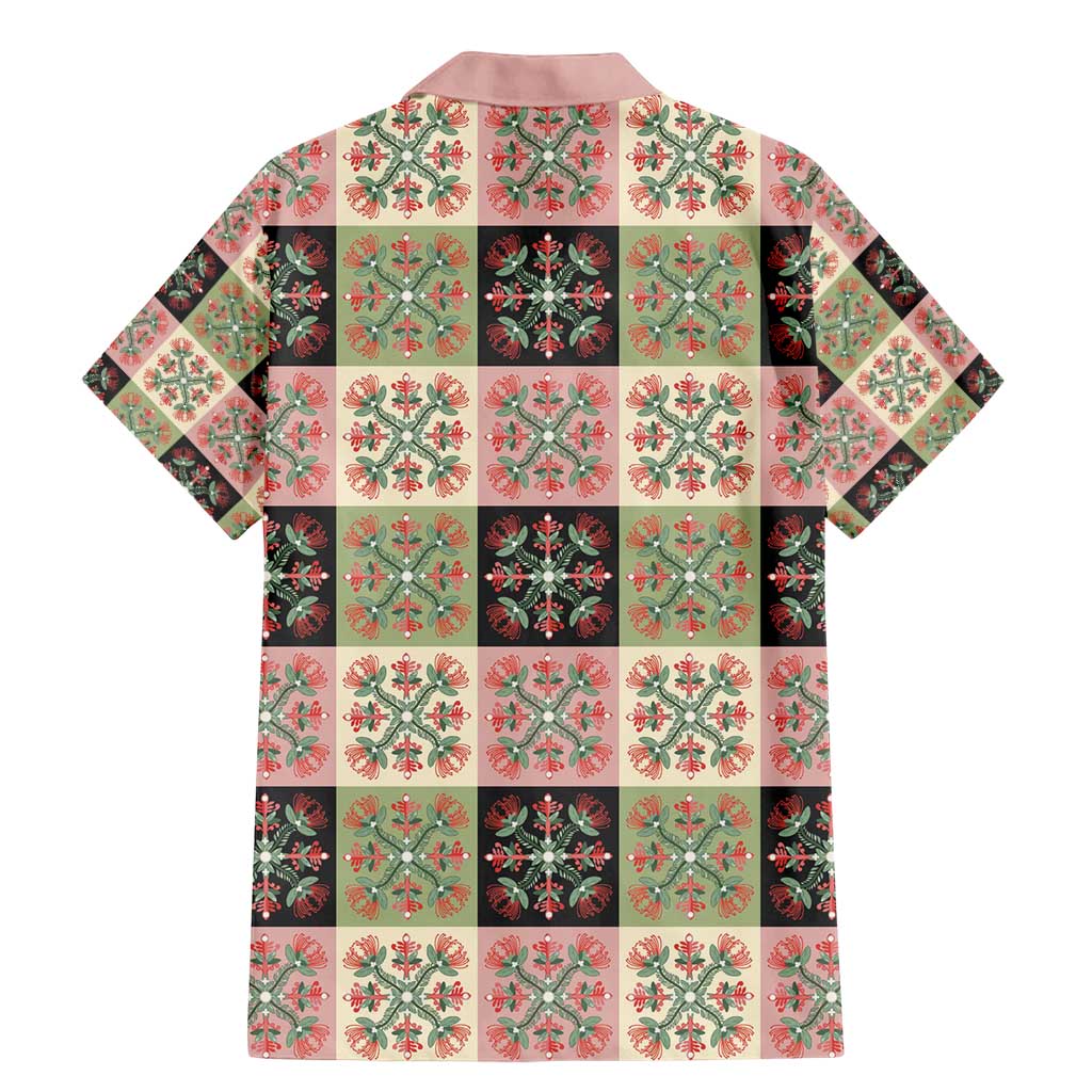 Seamless Pattern Pikake Lei Family Matching Mermaid Dress and Hawaiian Shirt Floral Squares Pikake - Polynesian Pride