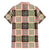 Seamless Pattern Pikake Lei Family Matching Off The Shoulder Long Sleeve Dress and Hawaiian Shirt Floral Squares Pikake - Polynesian Pride