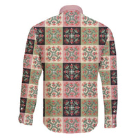 Seamless Pattern Pikake Lei Family Matching Puletasi and Hawaiian Shirt Floral Squares Pikake - Polynesian Pride