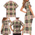 Seamless Pattern Pikake Lei Family Matching Short Sleeve Bodycon Dress and Hawaiian Shirt Floral Squares Pikake - Polynesian Pride