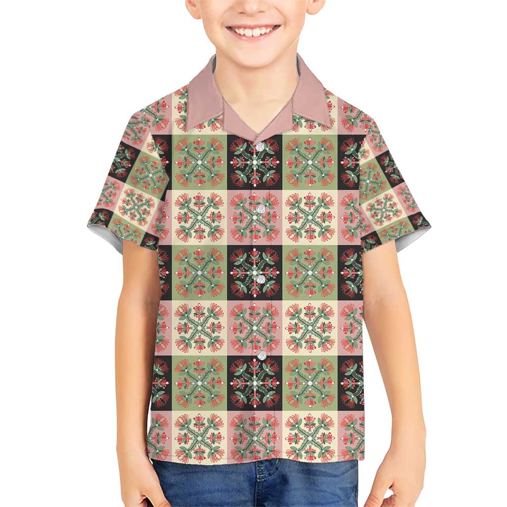 Seamless Pattern Pikake Lei Hawaiian Shirt Floral Squares Pikake - Polynesian Pride