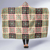 Seamless Pattern Pikake Lei Hooded Blanket Floral Squares Pikake - Polynesian Pride