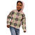 Seamless Pattern Pikake Lei Kid Hoodie Floral Squares Pikake - Polynesian Pride