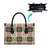 Seamless Pattern Pikake Lei Leather Bag Floral Squares Pikake - Polynesian Pride