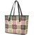 Seamless Pattern Pikake Lei Leather Tote Bag Floral Squares Pikake - Polynesian Pride
