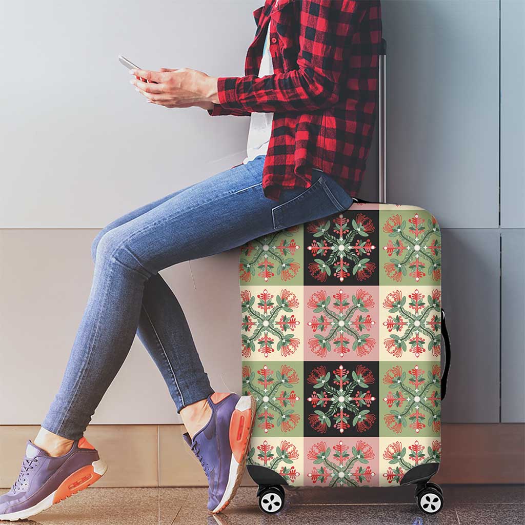 Seamless Pattern Pikake Lei Luggage Cover Floral Squares Pikake - Polynesian Pride