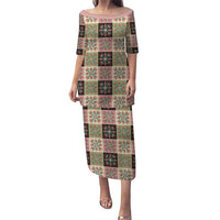 Seamless Pattern Pikake Lei Puletasi Floral Squares Pikake - Polynesian Pride