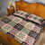 Seamless Pattern Pikake Lei Quilt Bed Set Floral Squares Pikake - Polynesian Pride