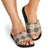 Seamless Pattern Pikake Lei Slide Sandals Floral Squares Pikake - Polynesian Pride