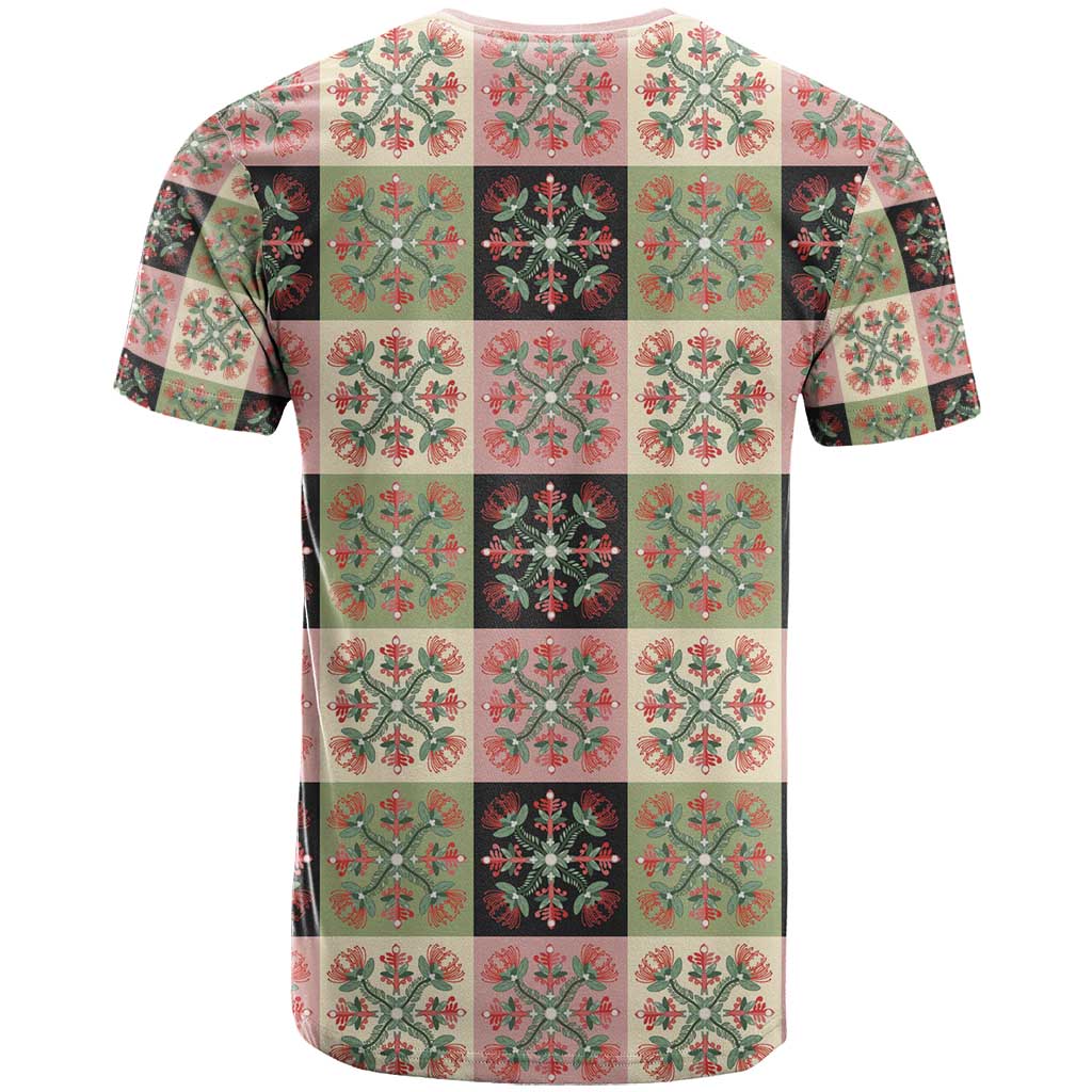 Seamless Pattern Pikake Lei T Shirt Floral Squares Pikake - Polynesian Pride