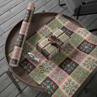 Seamless Pattern Pikake Lei Wrapping Paper Floral Squares Pikake - Polynesian Pride