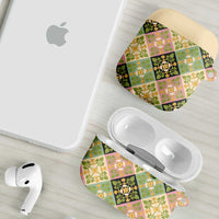 Seamless Pattern Puakenikeni and Kalo AirPods Case - Polynesian Pride