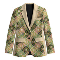 Seamless Pattern Puakenikeni and Kalo Blazer - Polynesian Pride