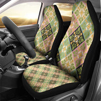 Seamless Pattern Puakenikeni and Kalo Car Seat Cover - Polynesian Pride