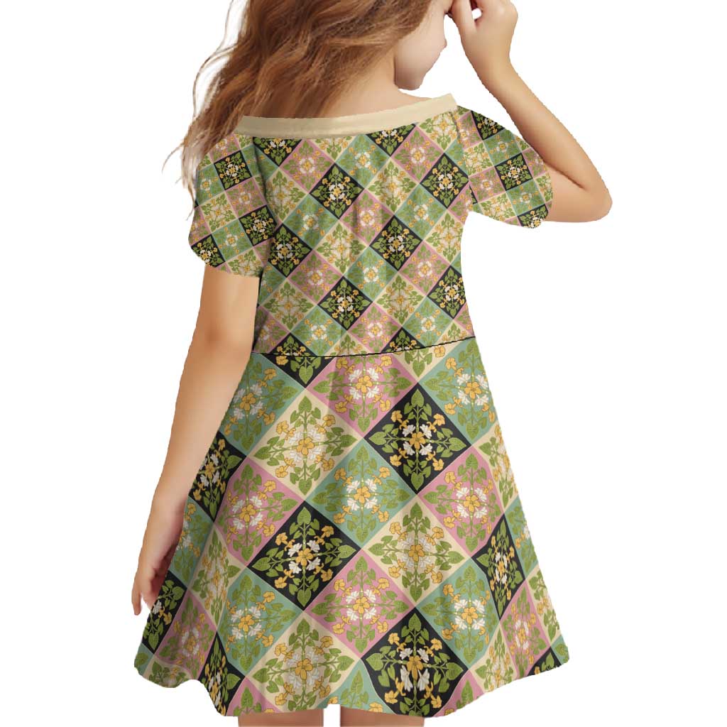 Seamless Pattern Puakenikeni and Kalo Family Matching Off Shoulder Maxi Dress and Hawaiian Shirt - Polynesian Pride