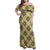 Seamless Pattern Puakenikeni and Kalo Family Matching Off Shoulder Maxi Dress and Hawaiian Shirt - Polynesian Pride
