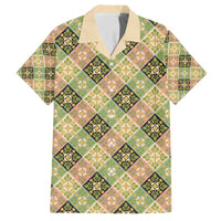Seamless Pattern Puakenikeni and Kalo Family Matching Puletasi and Hawaiian Shirt - Polynesian Pride
