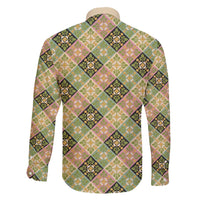 Seamless Pattern Puakenikeni and Kalo Family Matching Puletasi and Hawaiian Shirt - Polynesian Pride