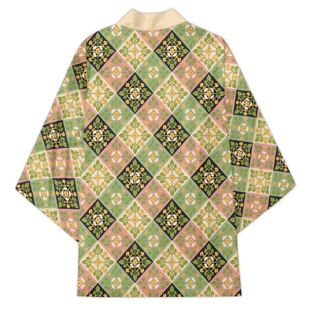 Seamless Pattern Puakenikeni and Kalo Kimono - Polynesian Pride