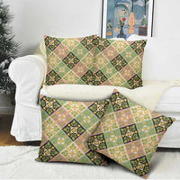 Seamless Pattern Puakenikeni and Kalo Pillow Cover - Polynesian Pride