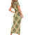 Seamless Pattern Puakenikeni and Kalo Short Sleeve Bodycon Dress - Polynesian Pride