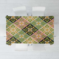 Seamless Pattern Puakenikeni and Kalo Tablecloth - Polynesian Pride