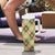 Seamless Pattern Puakenikeni and Kalo Tumbler With Handle - Polynesian Pride