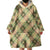 Seamless Pattern Puakenikeni and Kalo Wearable Blanket Hoodie - Polynesian Pride