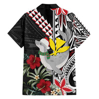 Hawaii Monk Seal Santa Family Matching Tank Maxi Dress and Hawaiian Shirt Hibiscus Kakau Pattern Mele Kalikimaka LT9 - Polynesian Pride